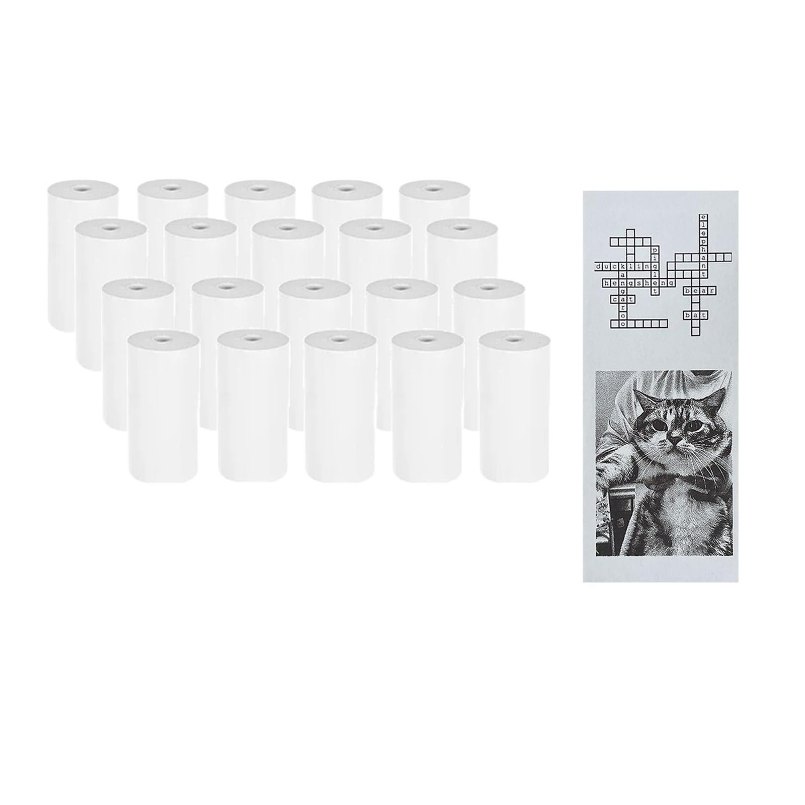 Rollo de Papel Adhesivo térmico 57x25 mm for Mini impresoras, 20 Piezas