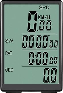 Bike Computer with Green Backlight,HUIOP Wired Bike Computer Waterproof Bicycle Multi Functional LCD Screen Cycling Speedometer Mountain Bike Speed Meter with Green Backlight,Bike Computer