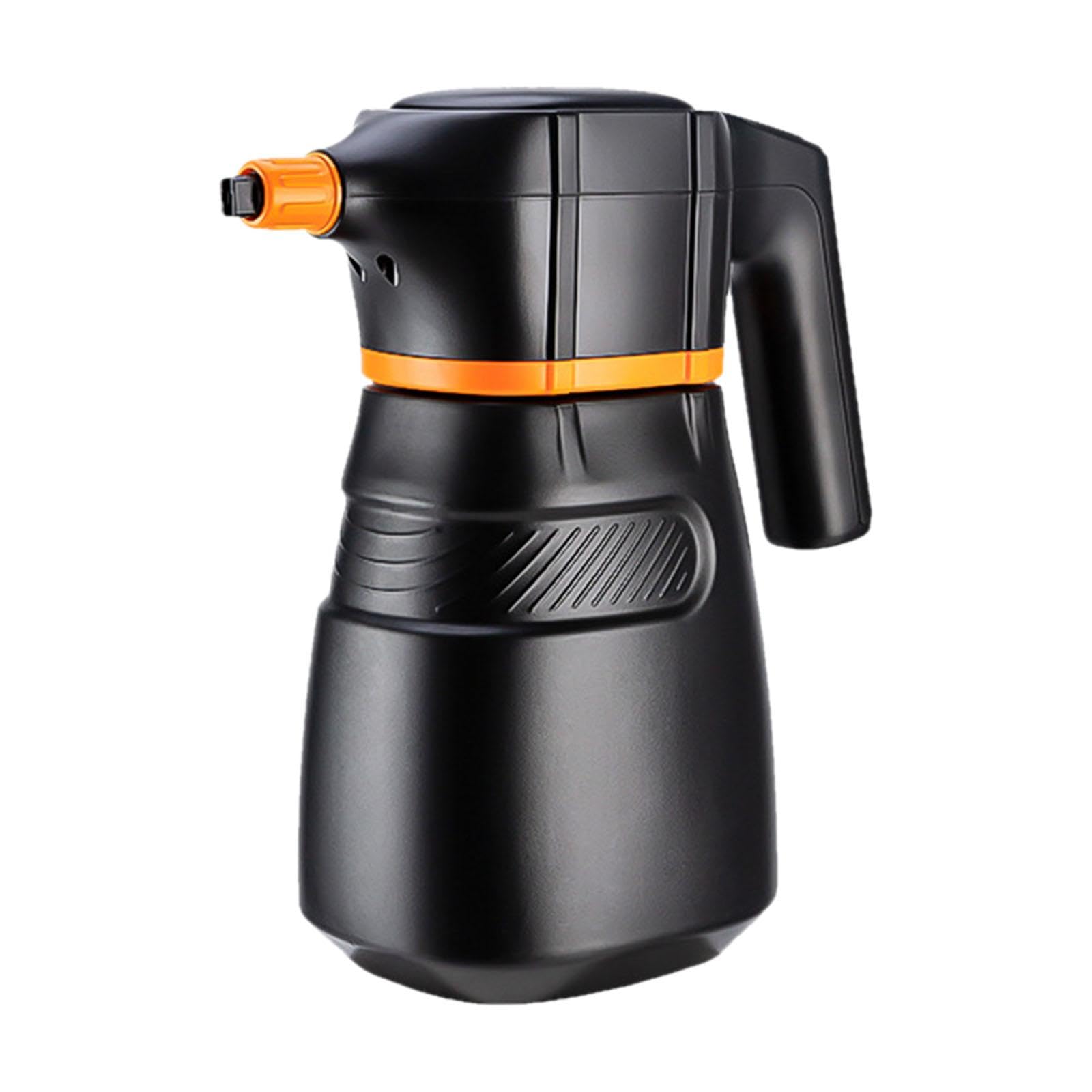 Elektrischer Schaumsprüher, Drucksprüher, Handpumpensprüher, 2 L, für Fahrzeugaufbereitung Und Autopflege, Schwarz Orange