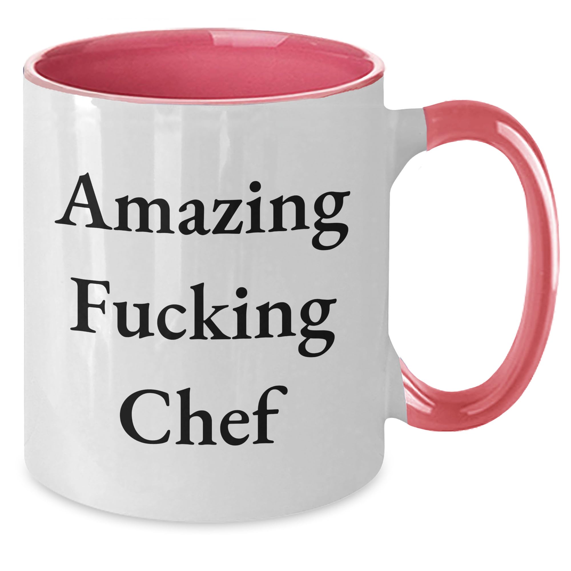 Chef Amazing F-king Chef Funny Valentine's Two Tone Coffee Mug Gifts