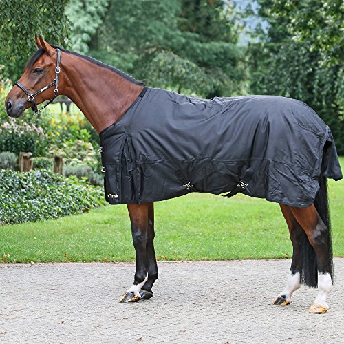 Back on Track - Winterdecke für Pferd, Schwarz, 145, Wasserdicht, Reißfest, Nylon