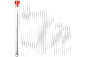 Unleash Your Creations: 32-Piece Collapsible Eye Needles for Effortless Beading