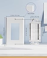 Vista 2 de VCE Brush - Paquete de 10 placas de pared, insertos de paso de cable para cables, correa de acceso de cable de una sola banda, enchufe de pared