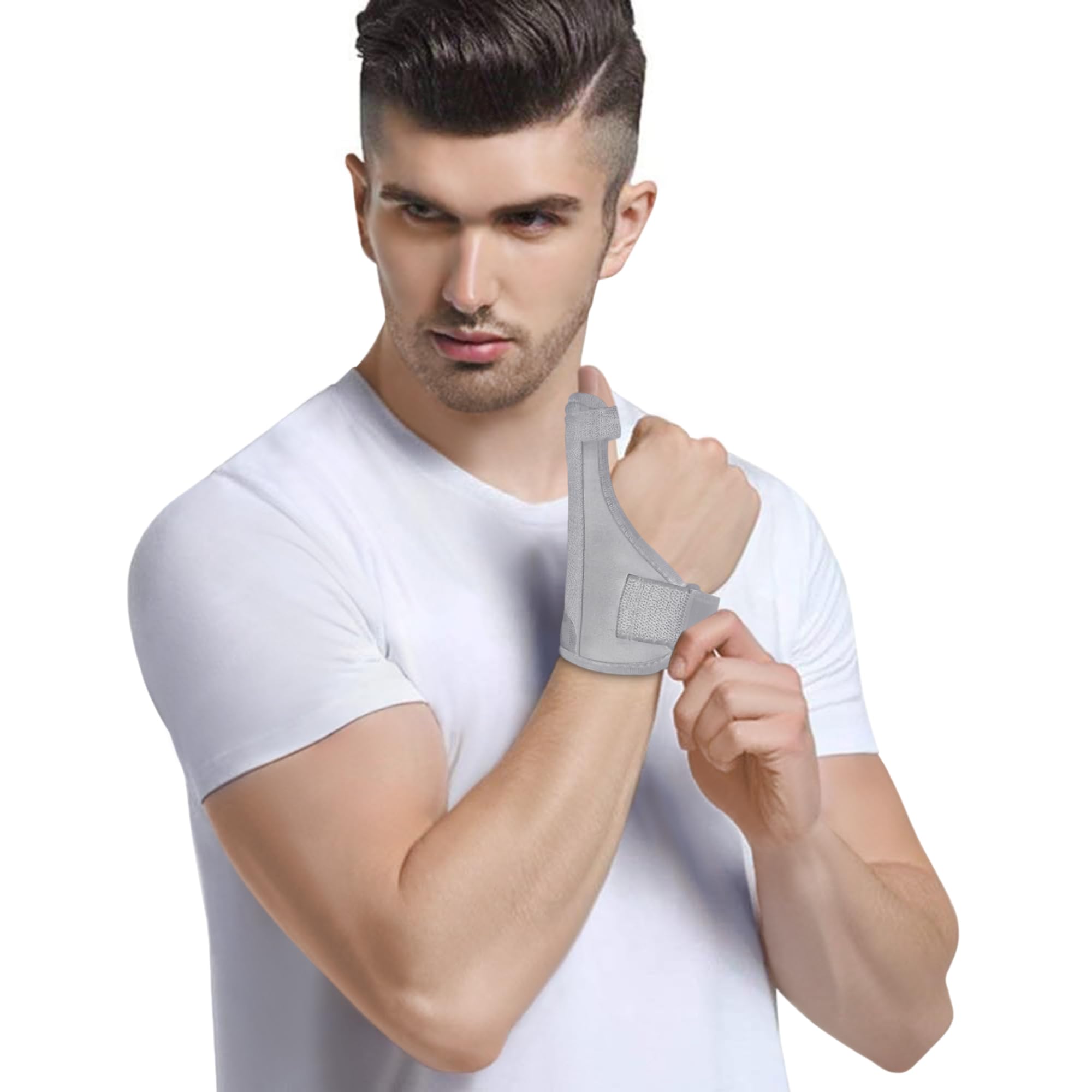 elove Thumb Spica Support Brace (Pack of 1) | Thumb Splint for Right/Left Hand | Pain Relief for Carpal Tunnel, Trigger Thumb, Sprain, Strain | with Wrist Wrap | Color May Vary