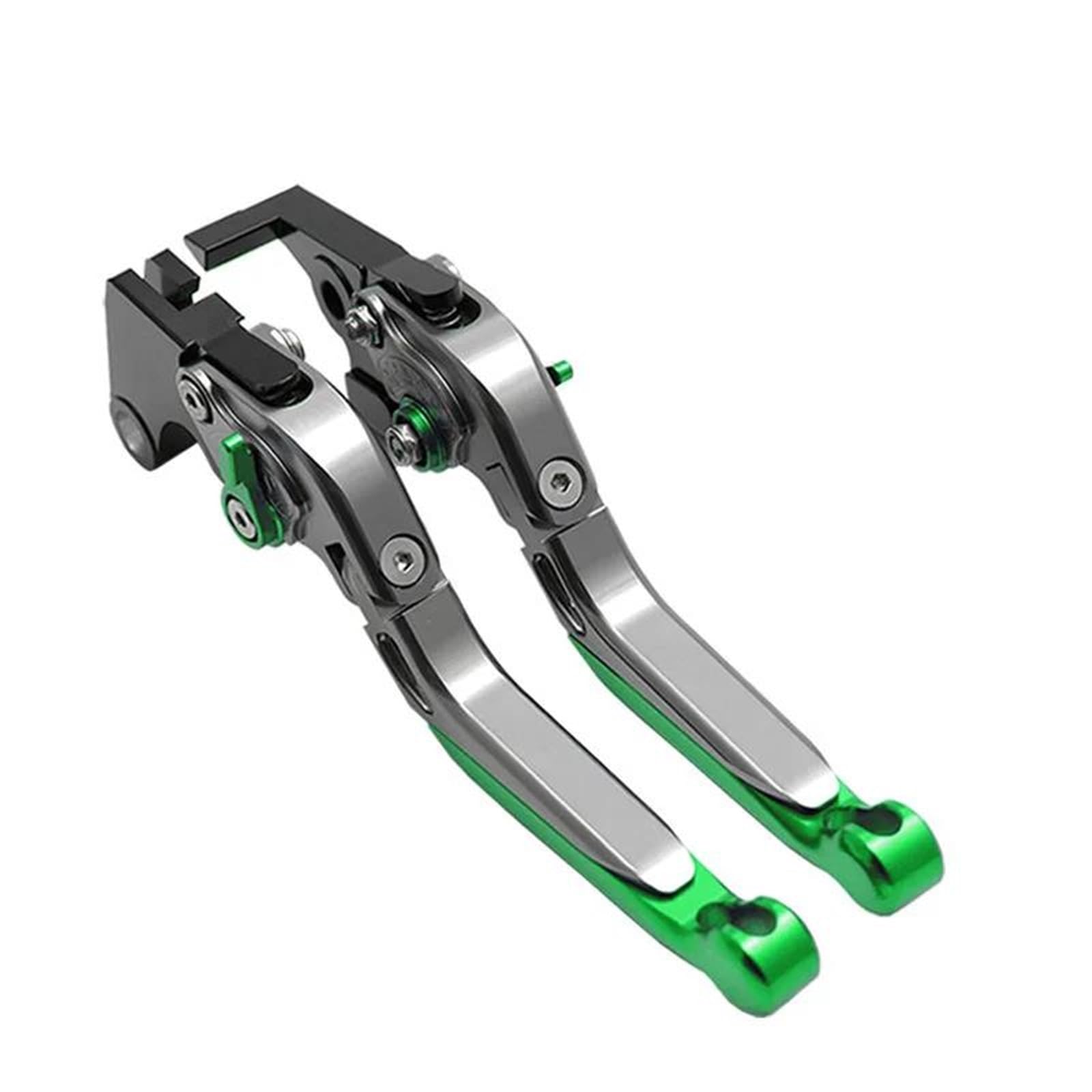 KKMNAIF Motorcycle Front Brake Lever Motorcycle Accessories Adjustable CNC Folding Extendable Brake Clutch Levers for Ya&ma&ha for XP TMAX 560/530/500 Tech Max 2008-2025(Green)