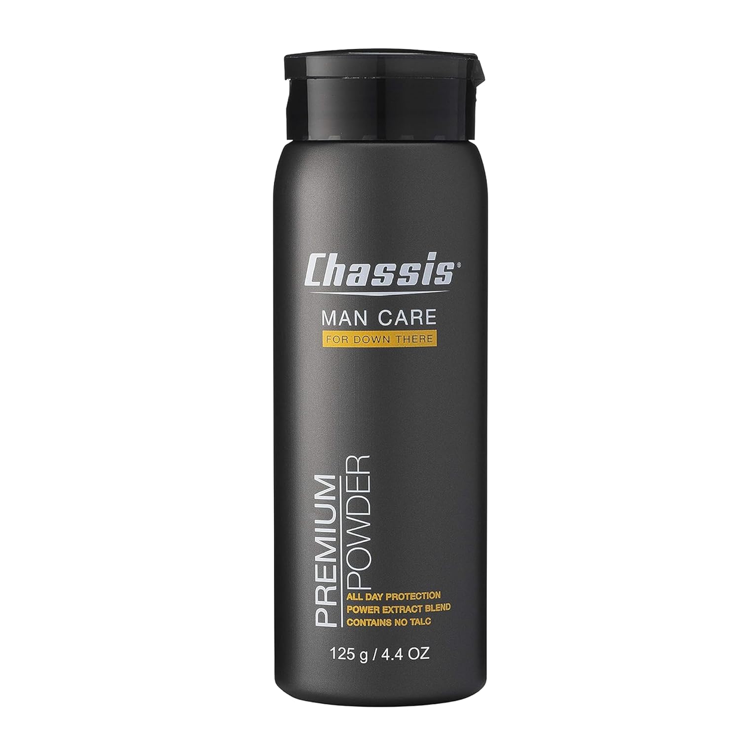 Chassis Men’s Deodorant Powder, Whole Body Odor Control with Original Fresh Scent, Talc-Free for Groin & Sensitive Skin