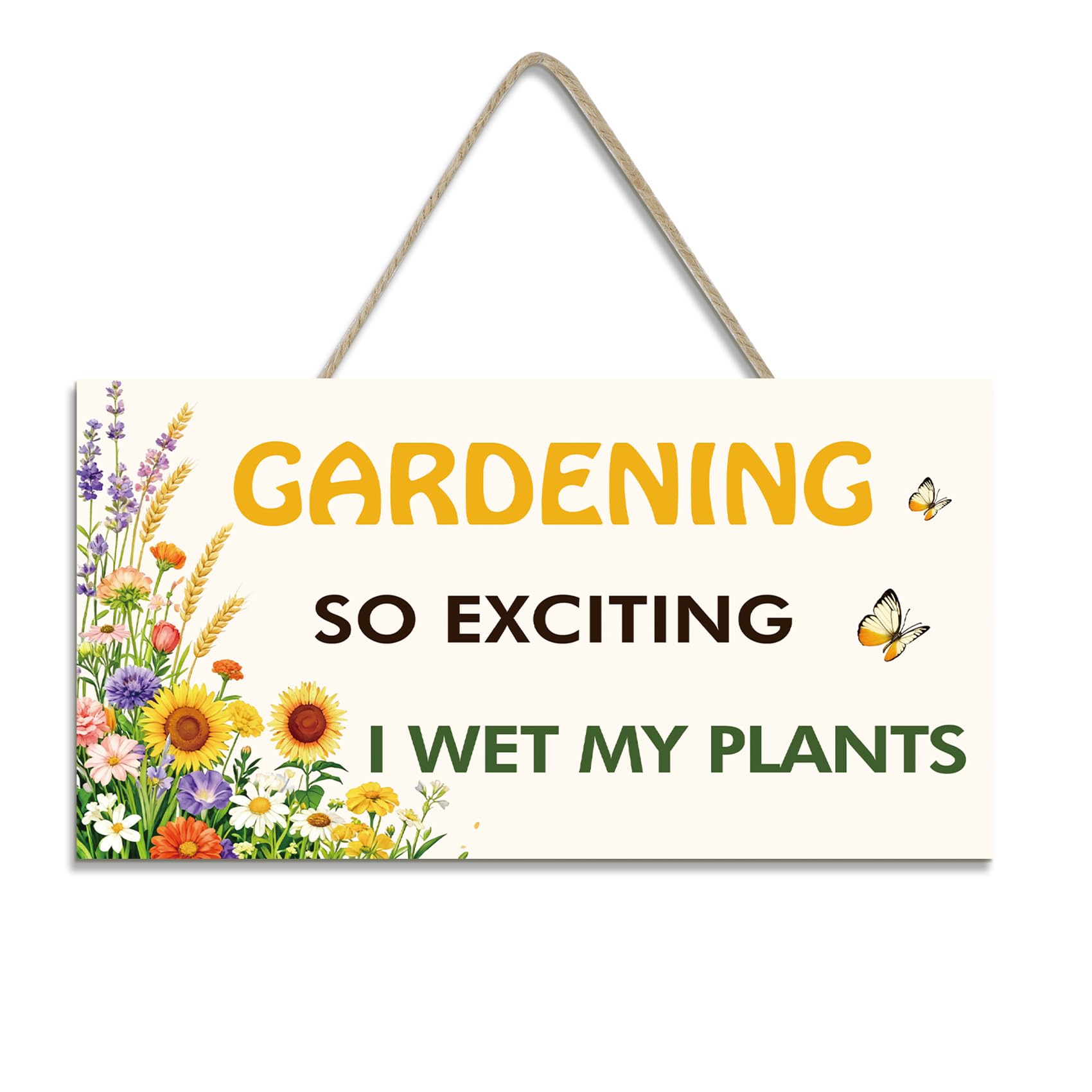 Koudindg Gardening Gifts for Women Christmas Wife Gifts for Gardeners Garden Ornaments Outdoor 20cm*10cm Personalised Garden Sign Presents for Gardening Lovers for Birthday Christmas Stocking Fillers