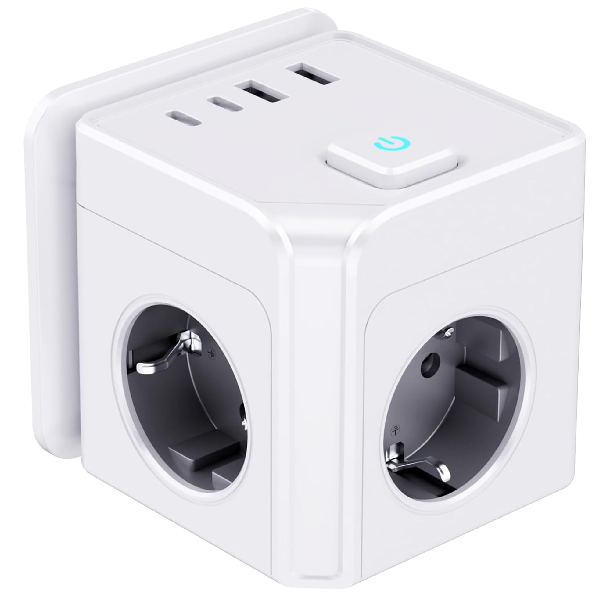 Pack Babelson 2-en-1 : Multiprise Cube Murale + Multiprise Bande 7-en-1 | 4000W, Ports USB-C PD 20W & USB-A, Protection Surtension avec Interrupteur