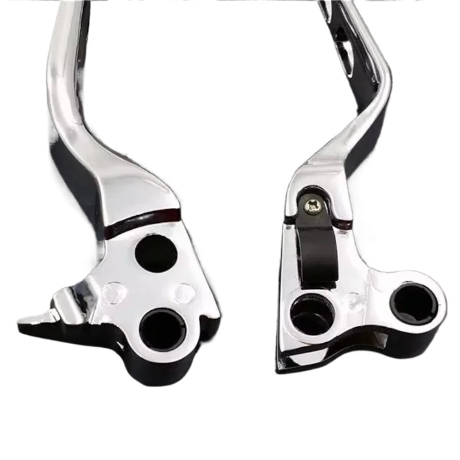 Dźwignie hamulca do motocykla Chromowany hamulec sprzęgłowy Skull pasujący do Harleya Fat Boy Dyna Road King 883 1200 FLHR