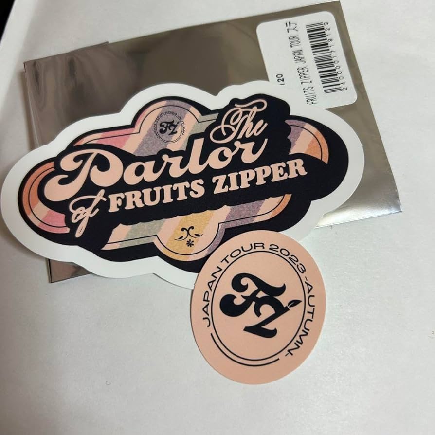 fruitszipper フルーツジッパー　ふるっぱー　ステッカー　リリイベ Amazon.co.jp: ふるっぱー FRUITSZIPPER ツアーロゴ ステッカー