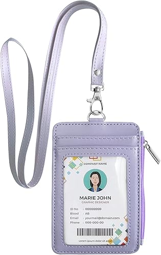 Miniatura 7 de Be Kind - Cordones para tarjetas de identificación, soporte de identificación resistente con clip de identificación con cordón separable, bonita