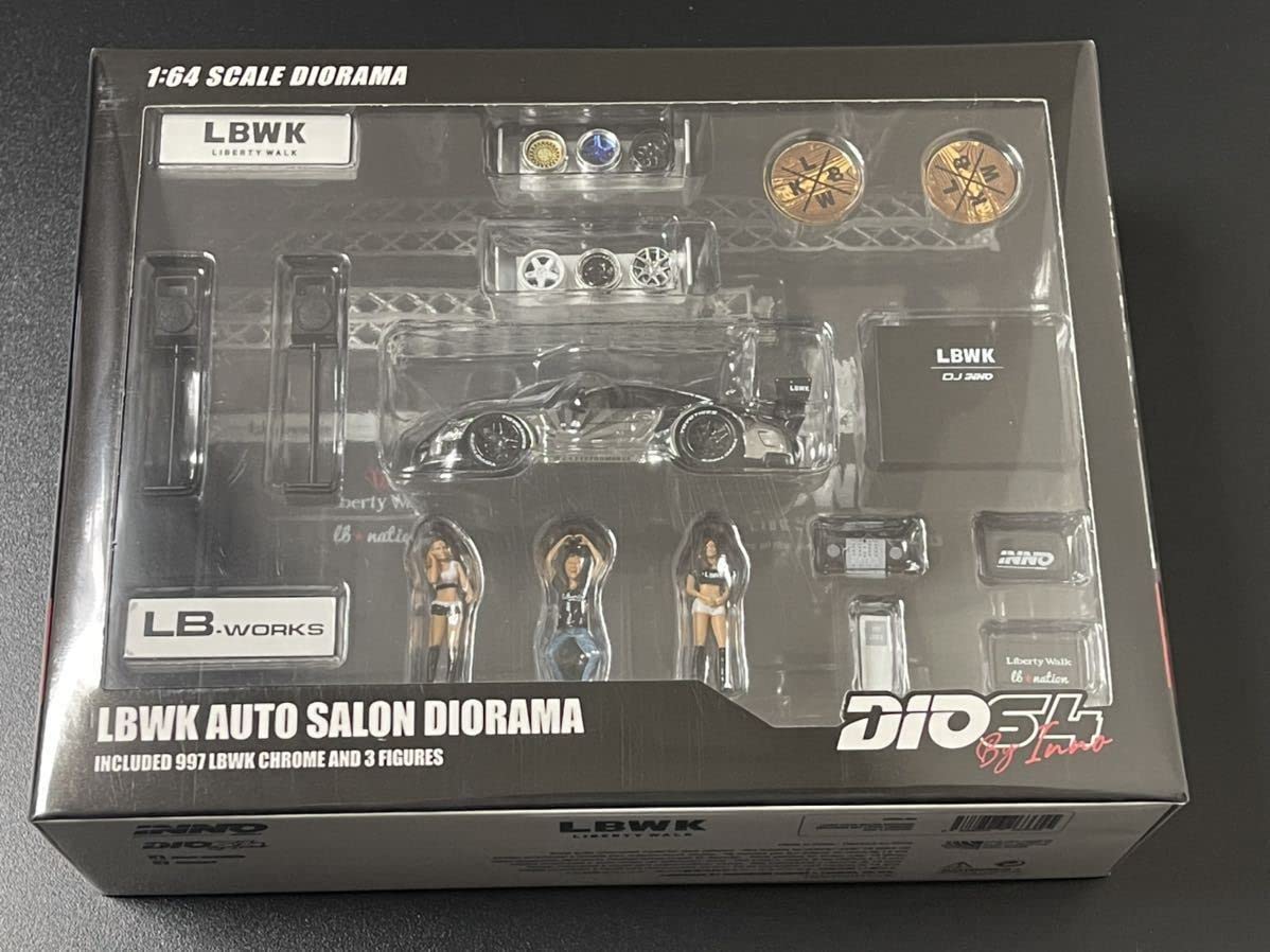 イノモデル ポルシェ LBWK AUTO SALON DIORAMA 1/64