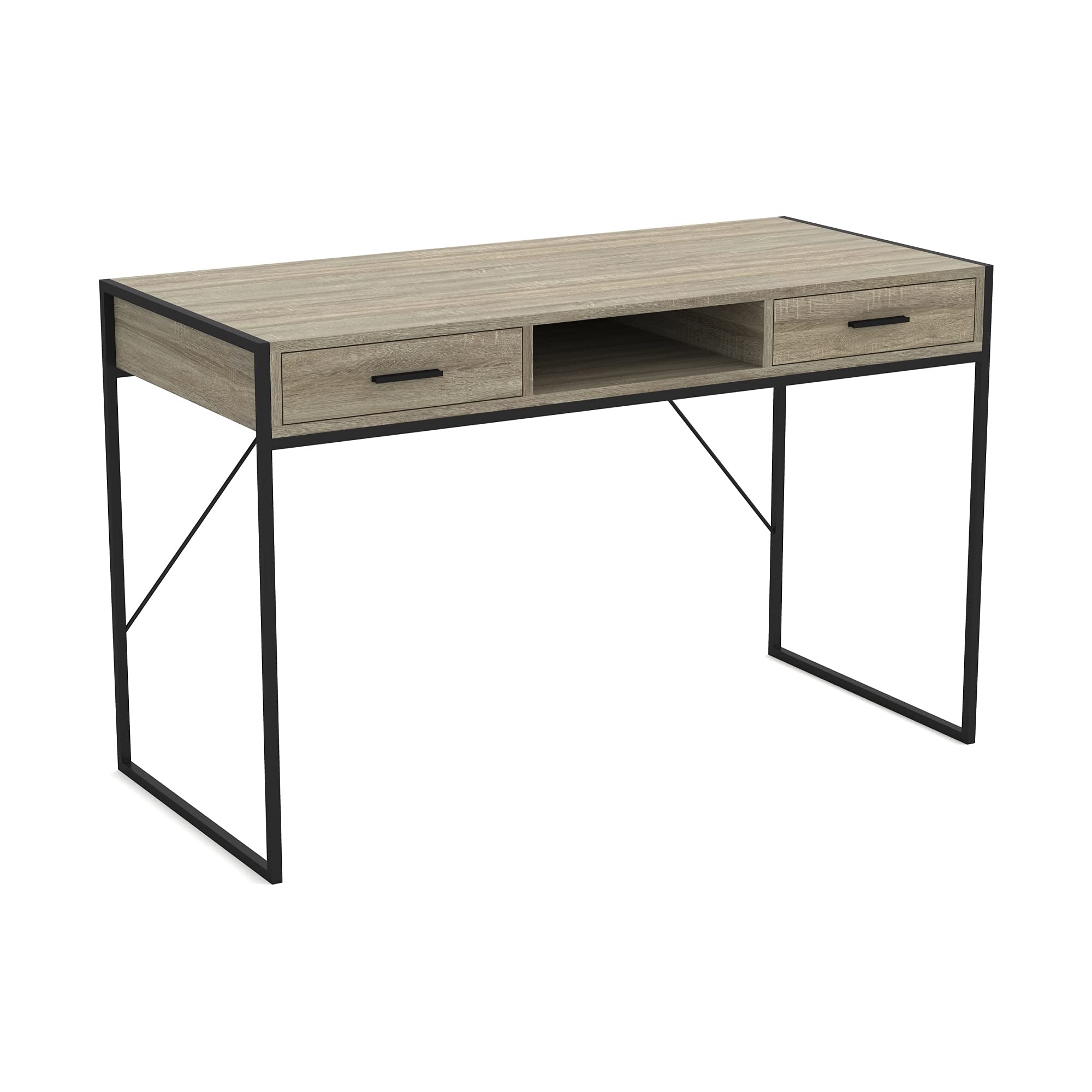 Photo 1 of Safdie & Co. Writing Computer Table/Gaming Office Desk Grey Wood 48inch x 21.75inch x 30inch