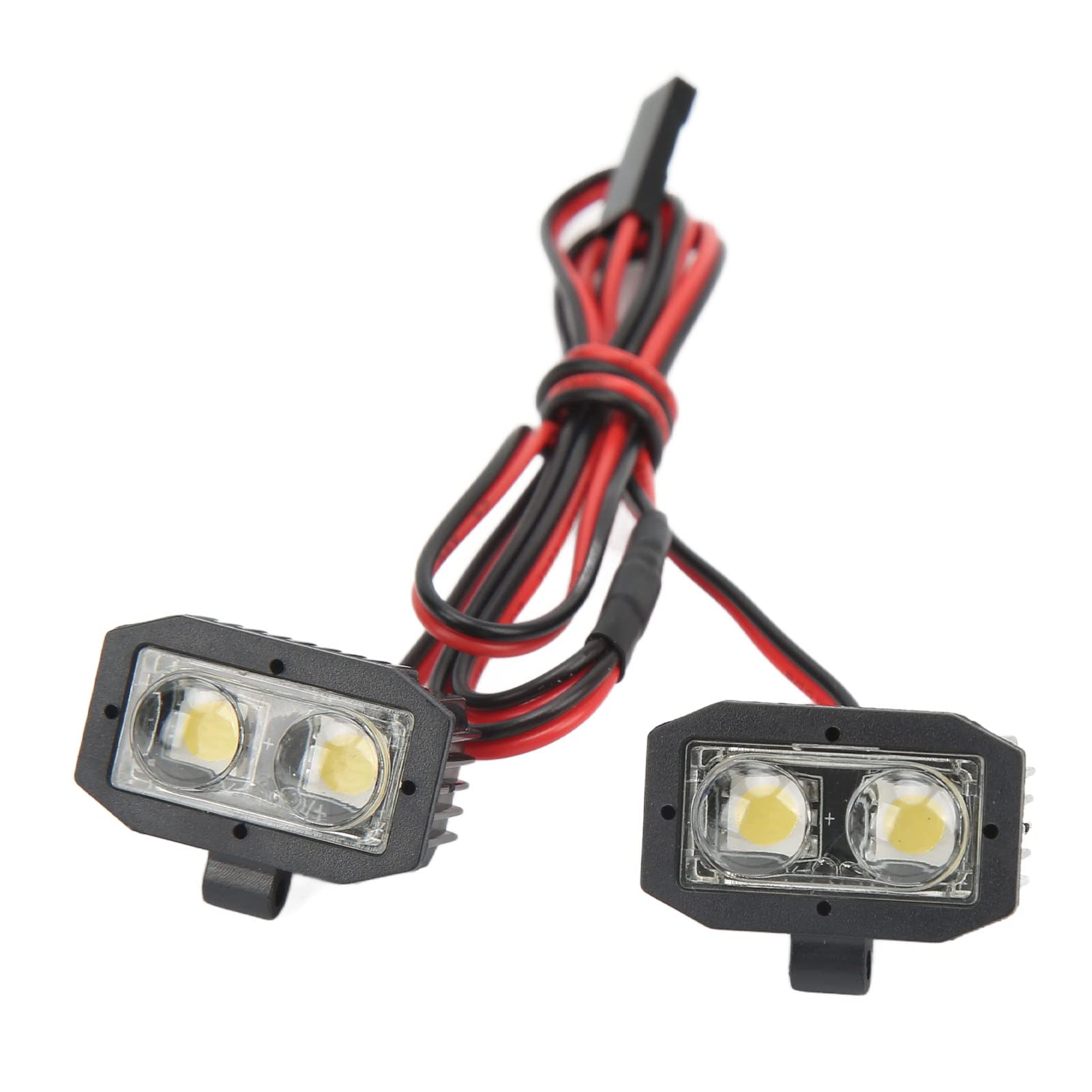 RC Spot Lamp 5 To 7.4V with Black RC Light and White Lighting Color Removable Brackets 2.54JR Connector for Car Truck RC Car Vehicles