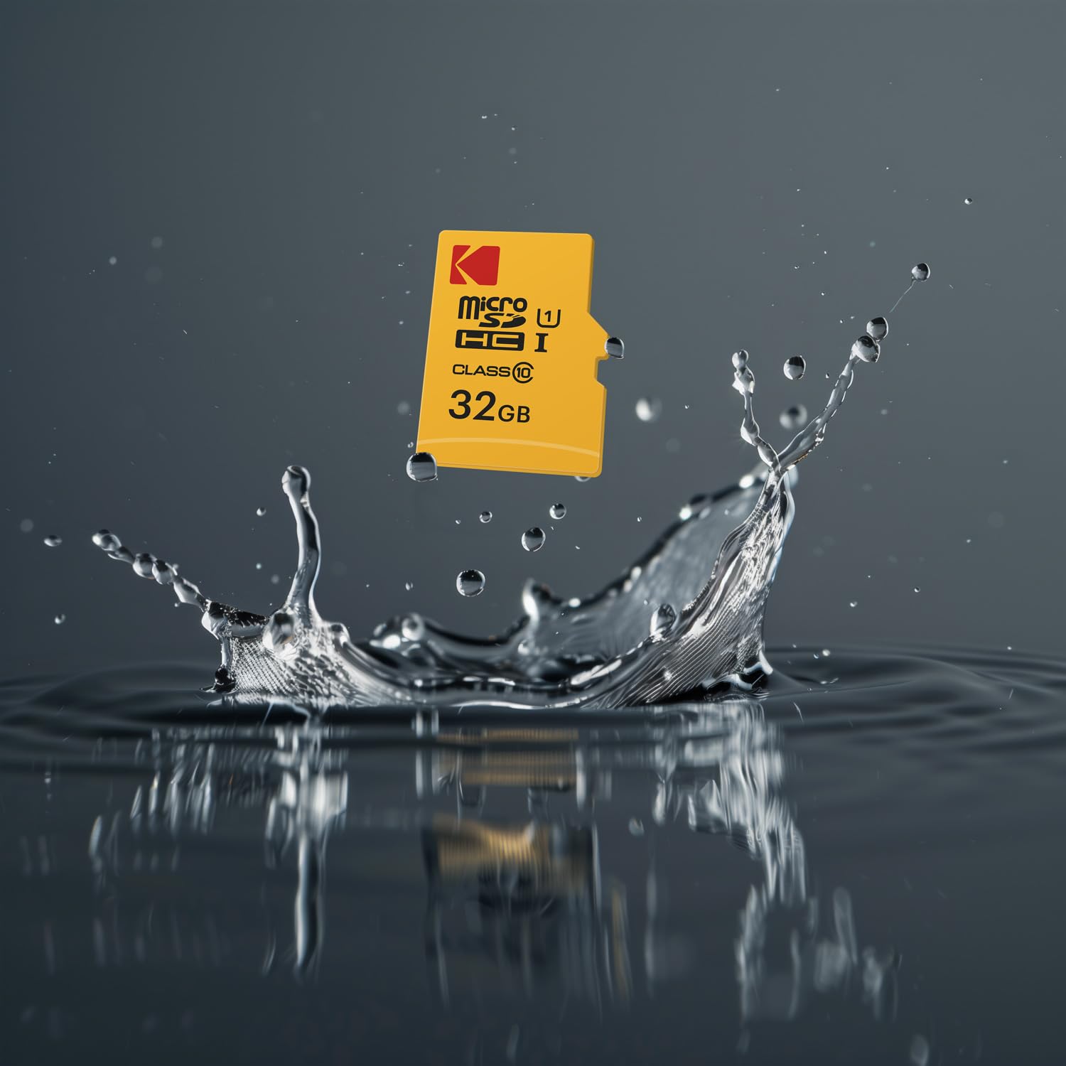 Kodak Scheda MicroSDHC 32GB, classe 10, UHS-I U1, con adattatore 10x velocità di scrittura (10 pezzi)