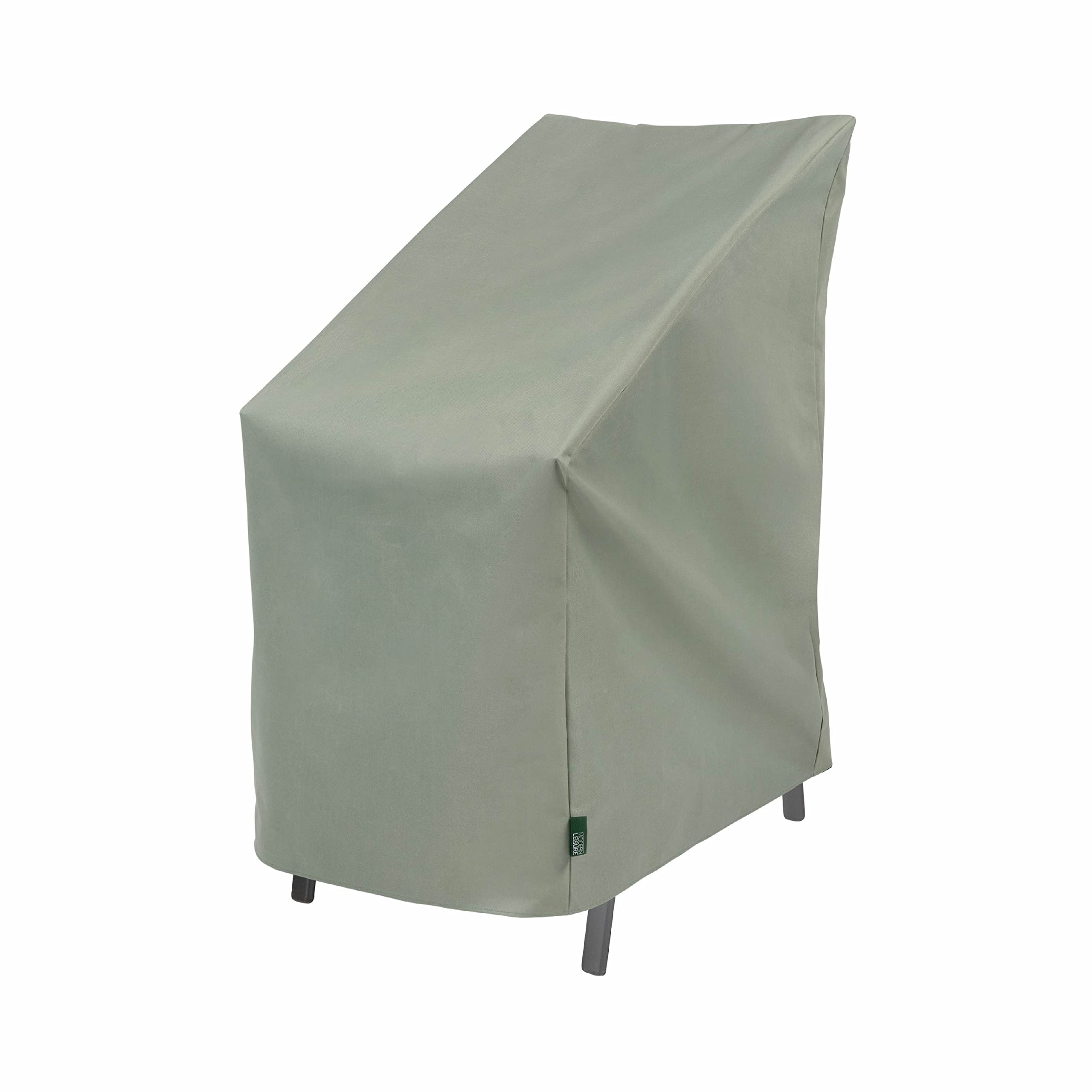 Modern Leisure Chalet Stackable/High Back Bar Chair Cover - Weather-Resistant Fabric - Outdoor Furniture Protection Perfect for Patio, Deck, and Porch