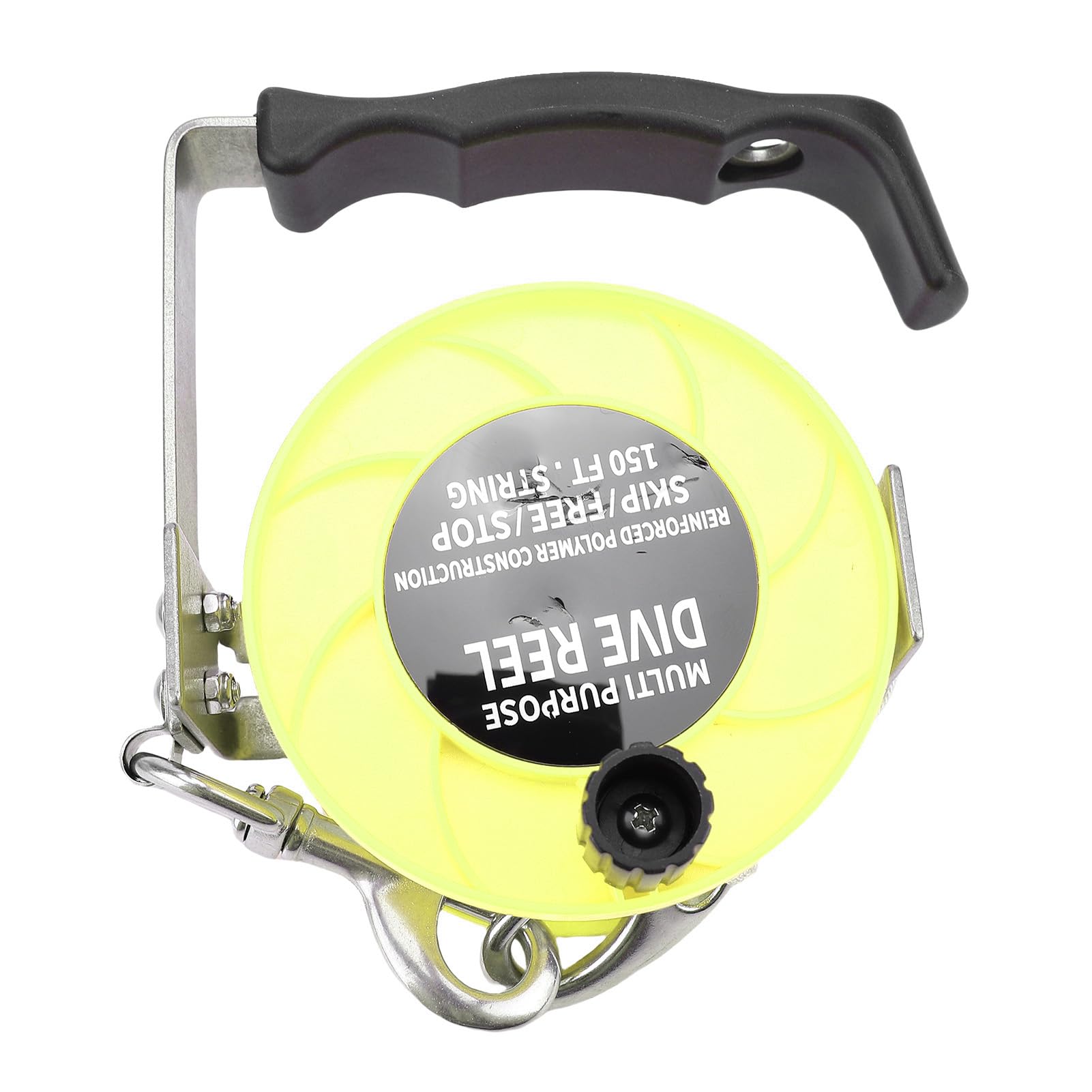 Domary Scuba Dive Reel 150FT Durable White Line with Handle for