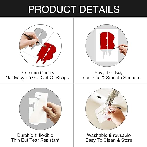 Miniatura 2 de 26 plantillas de letras de Halloween, plantillas de pintura del alfabeto, reutilizables, plantillas de letras de dibujo para pintar sobre lienzo de