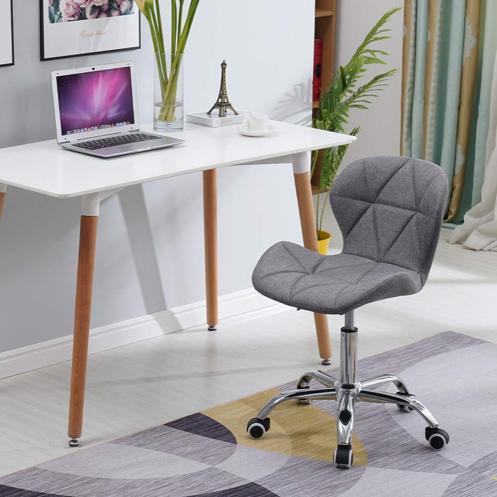 HomJoy Modern Design Office Chair, Swivel Computer Chair with Linen