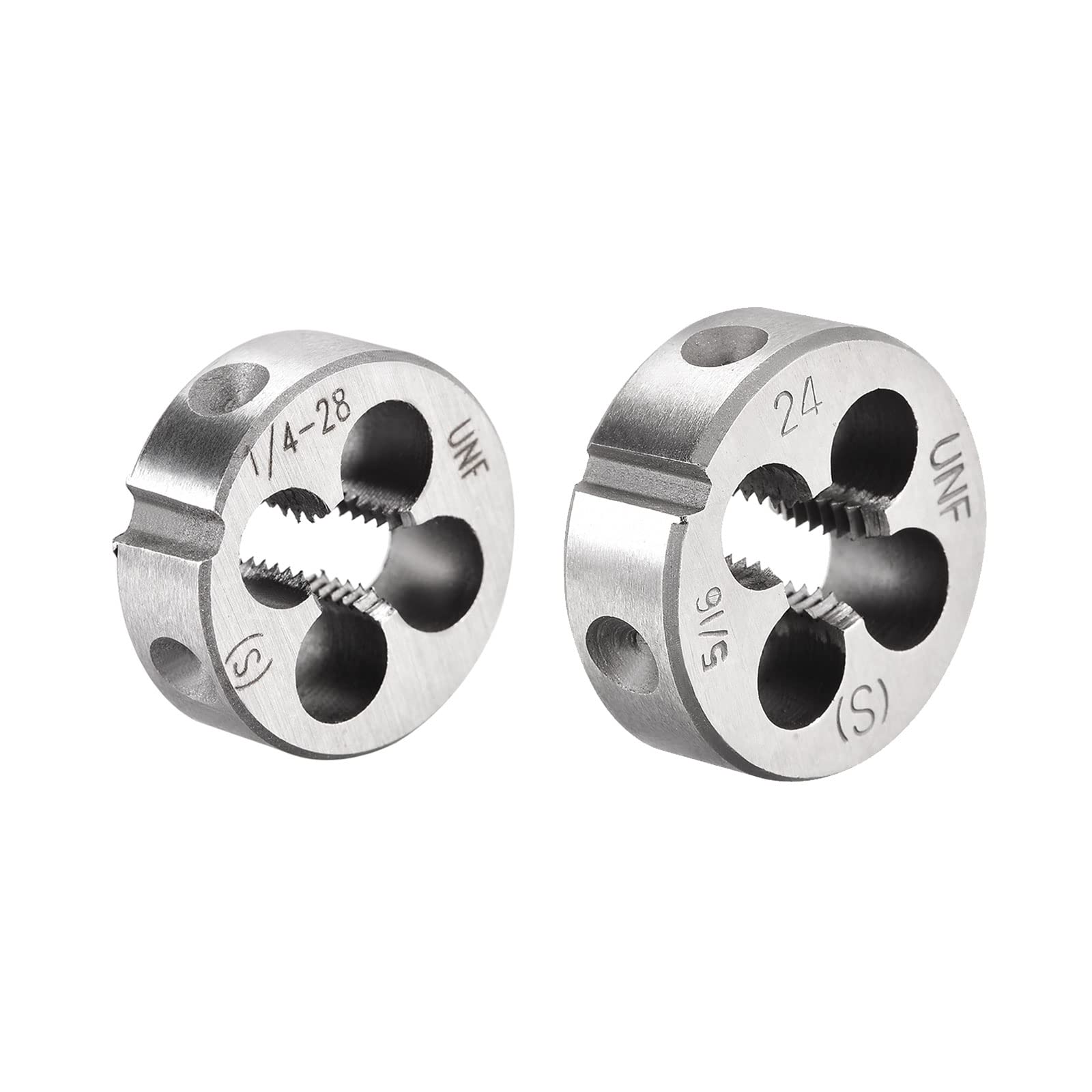 Set Matrici Per Filettatura QUARKZMAN 1/4-28 E 5/16-24 UNF In Acciaio Utensile - Foto 3