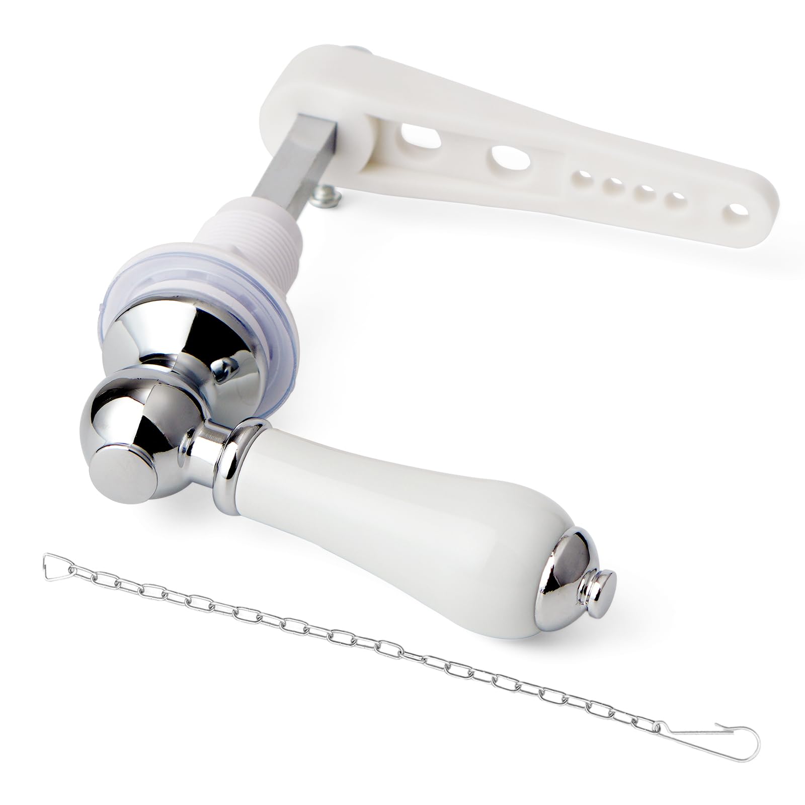 Weielt Ceramic Toilet Flush Handle Eeplacement Kit Zinc Alloy Metal Toilet Handle Replacement