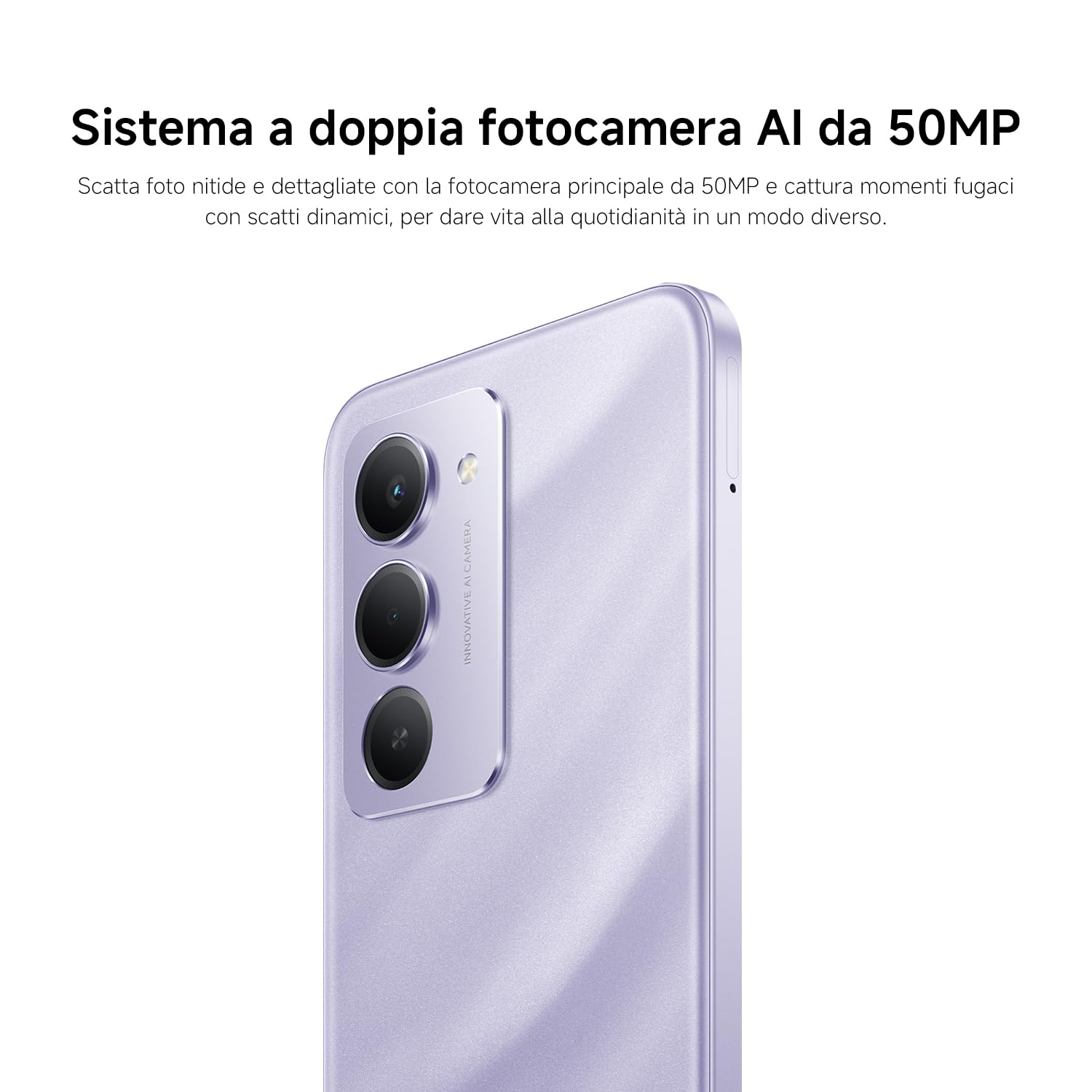 XIAOMI Redmi 15, Smartphone 8+256GB, DotDisplay FHD+ 144Hz da 6,9", Snapdragon 685, doppia fotocamera AI da 50MP, Batteria da 7000mAh, Garanzia di 2 anni, Nero, Caricabatterie non incluso
