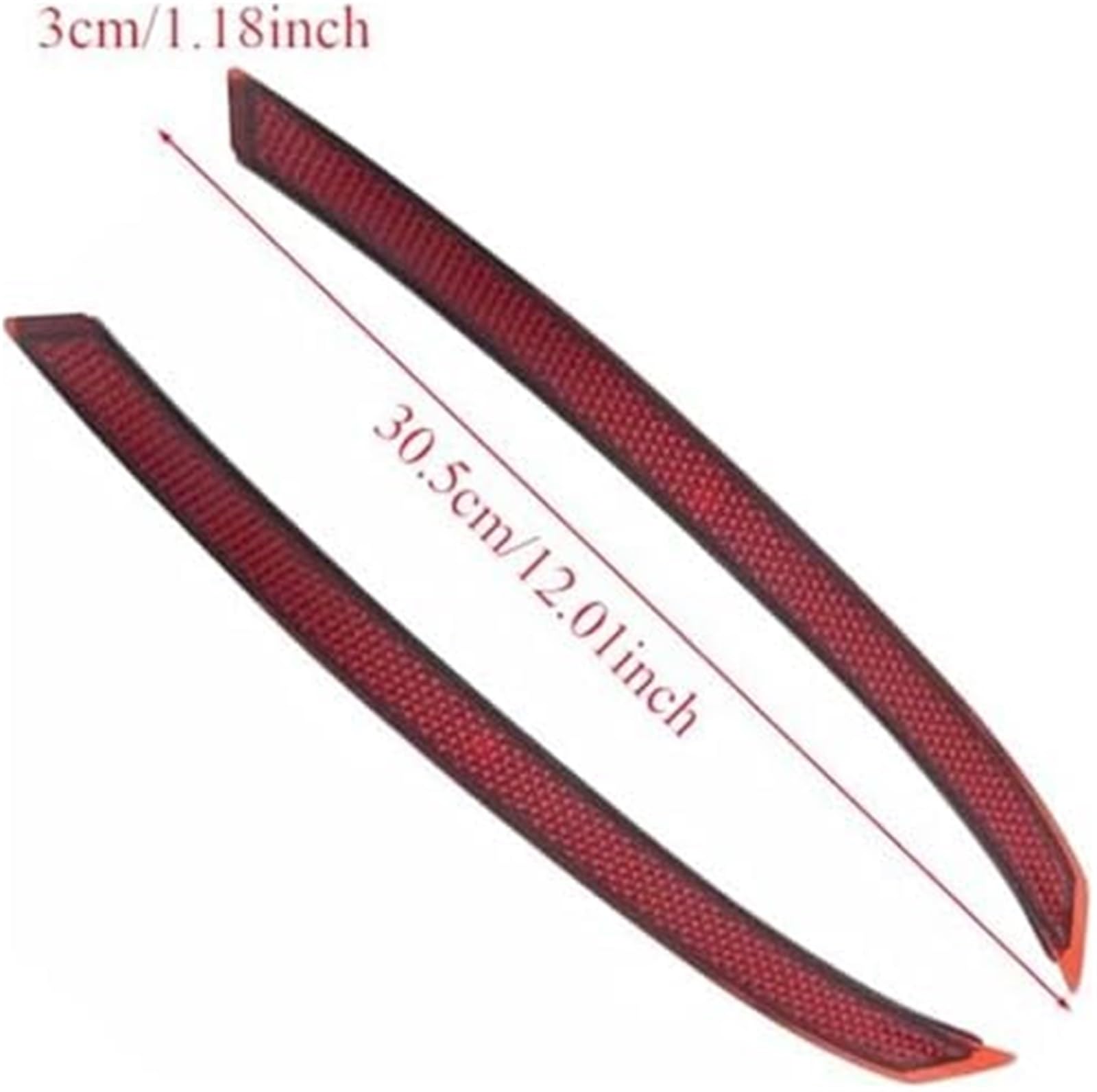 Riflettore per paraurti posteriore per auto Riflettore paraurti posteriore 1 paio di luci posizione riflettenti, per Land Rover, per Range, per Velar, per Rosso Lr093435