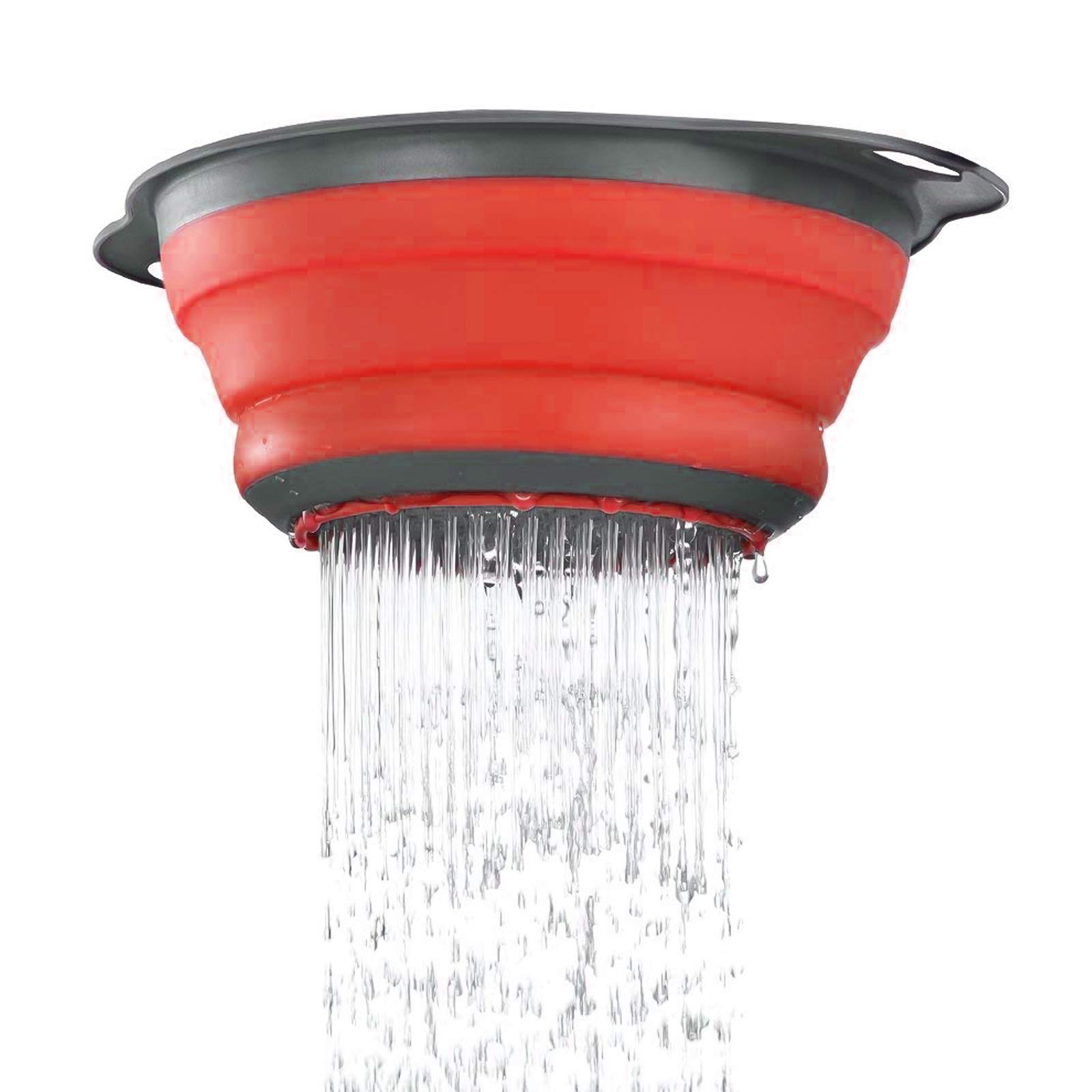 Scolapasta in Silicone Pieghevole, Cucina Pieghevole sopra Il Lavandino del Silicone Colander/Setacci, Rispettoso Dell'ambiente Non Tossico Facile da Pulire, Lavabili in Lavastoviglie