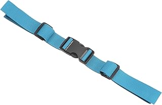 PATIKIL Backpack Belt Strap, Polyester Webbing Adjustable Replacement Waist Strap with Quick-Release Buckle for Bag Outdoor Hiking Cycling, Sky Blue
