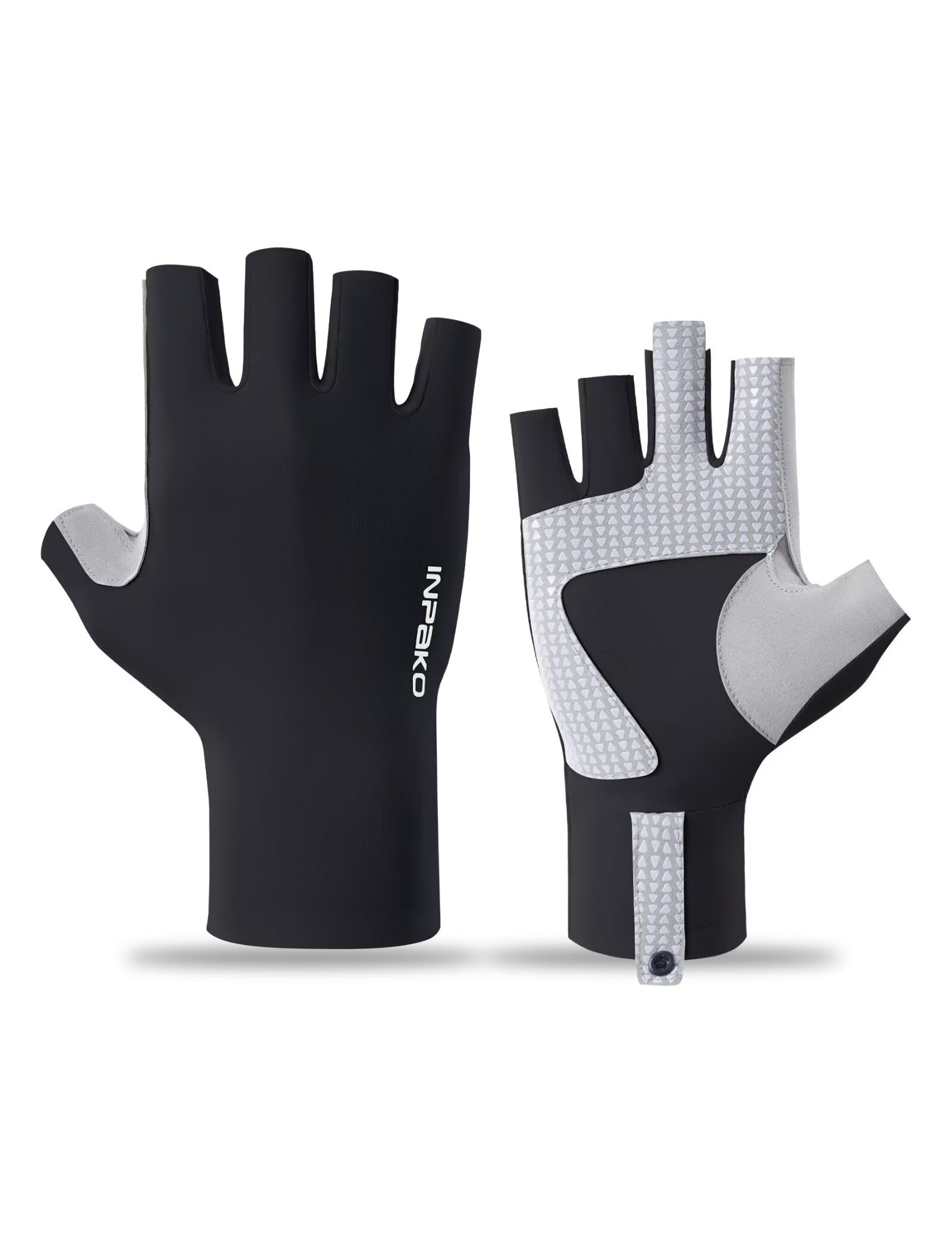 Fishing Gloves, Lightweight Non-Slip Fingerless Gloves,Hook Loop, UPF 50+ Sun Protection,for Unisex Fishing