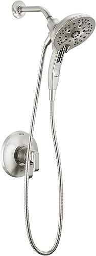 Miniatura 7 de DELTA FAUCET Delta Faucet Tetra 17 Series - Juego de ducha cromada de doble función con cabezal de mano In2ition 2 en 1, grifo cromado, Lumicoat