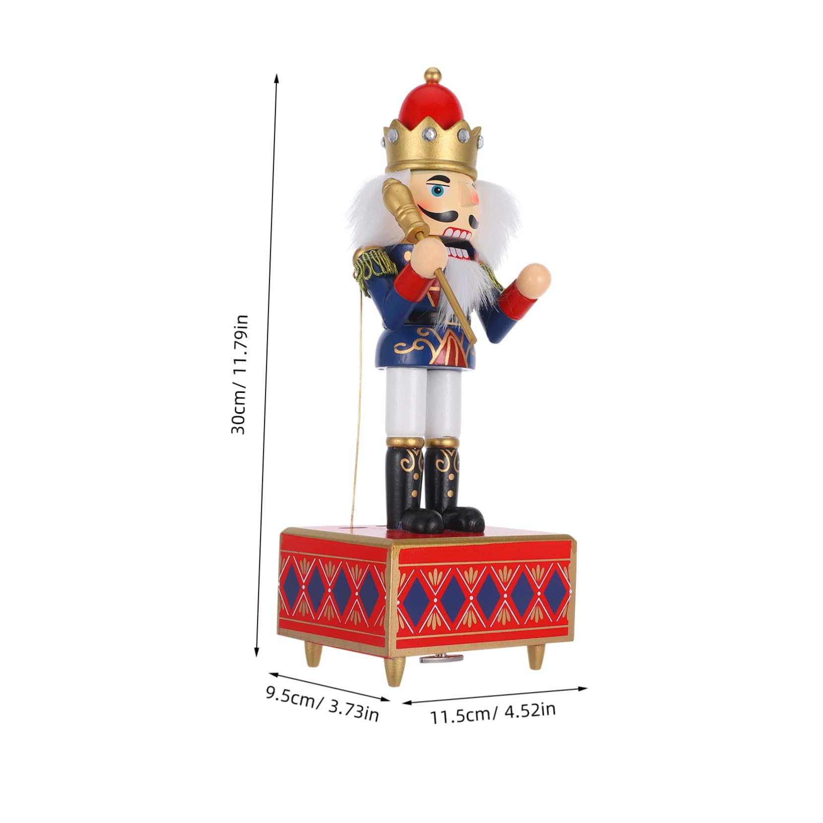 ABOOFAN Musical Box 32cm Weihnachten Musik Box Wind Elegante Für Wohnzimmer