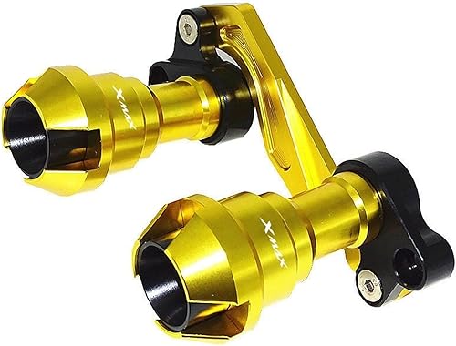 AFGIFT for Yamaha XMAX300 Xmax 300 Accessories Front Fork Wheel Fall Muffler Pipe Frame Protection Frame Slider Anti Crash Protector (Color  Gold)