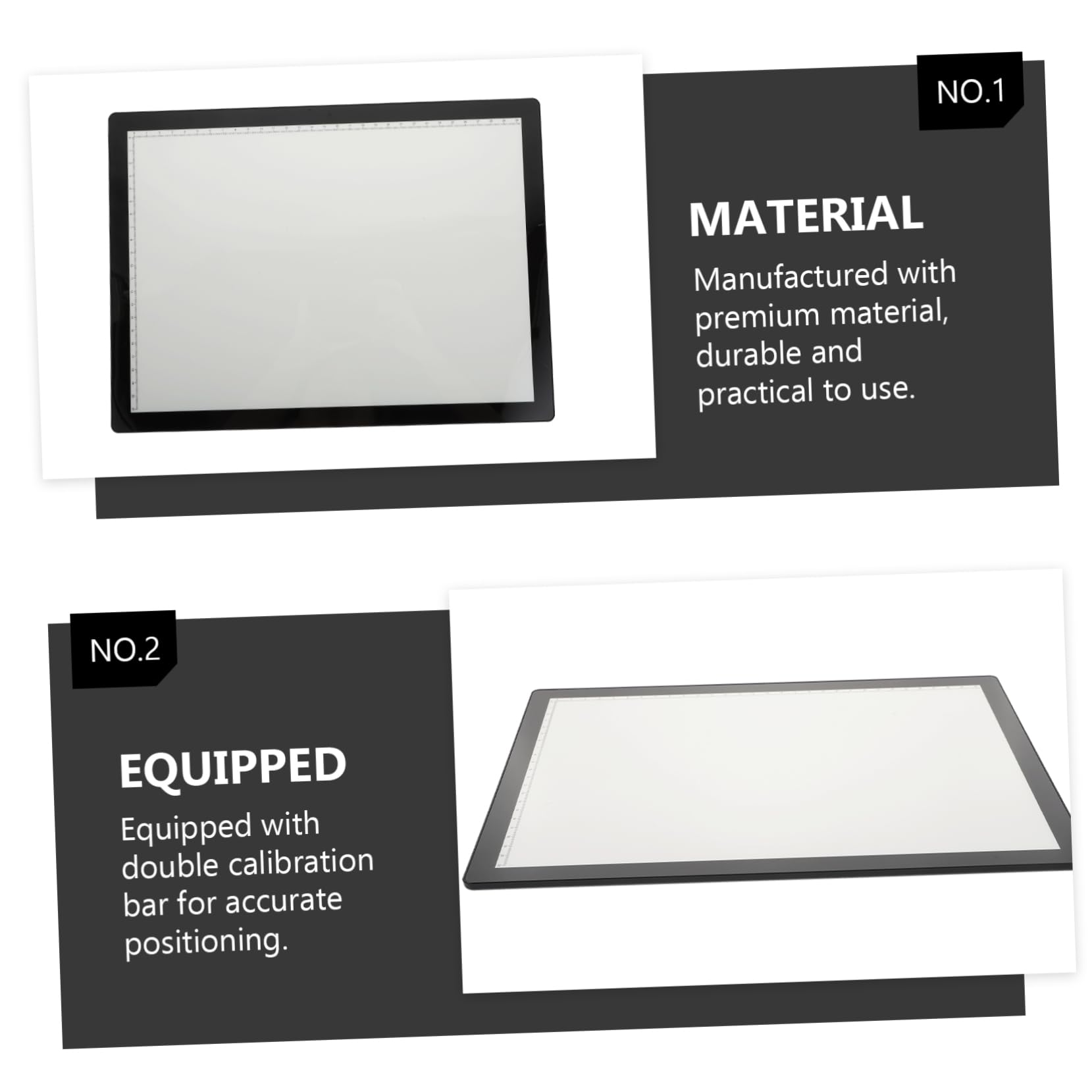 Table Lumineuse de Traçage A4 Portable pour Dessin, Noir, 1 Pièce