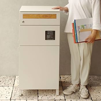 Amazon | 「郵便ポスト付き 宅配ボックス 宅配2段タイプ Nagi（ナギ