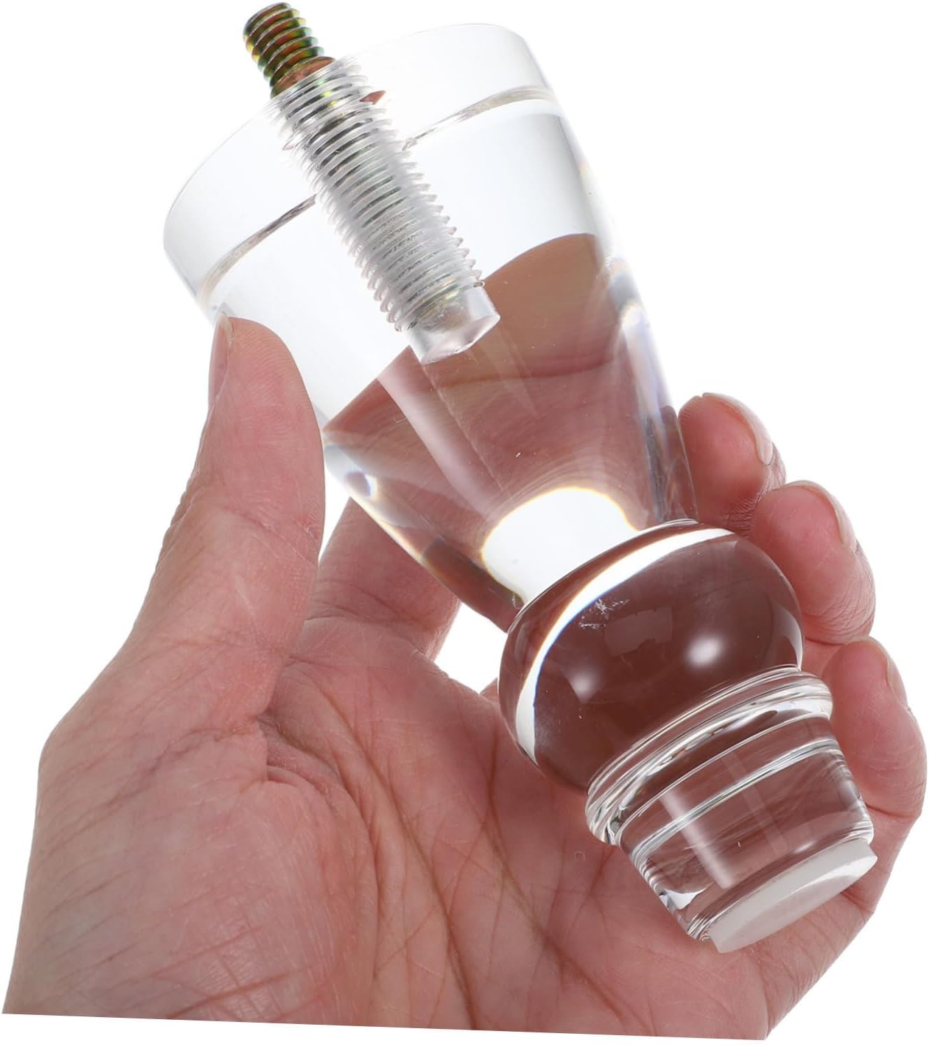 POPETPOP 4pcs Acrylic Furniture Legs Cabinet Support Feet for Sofas Tables Cabinets User-Friendly Installation Multiple Versatile Style for Home