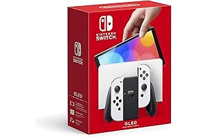 Nintendo Switch OLED Model Handheld Game Console with White Joy-Cons