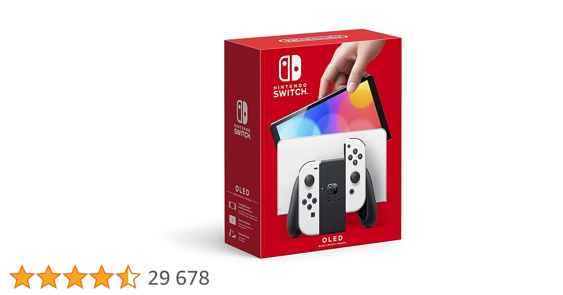 Nintendo Switch (OLED model) with White Joy-Con : Amazon.pl