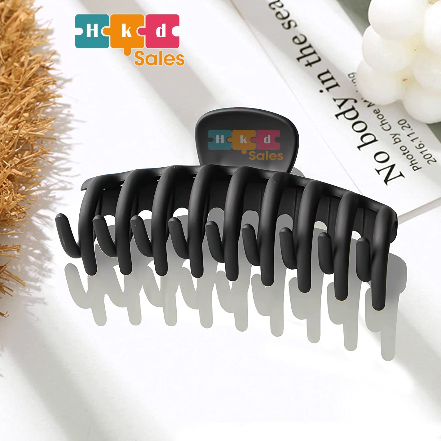HKD Sales Hair Accessories for Women Stylish Acrylic Clips for Women Hair Daily Use Claw Clips for Women, Large Claw Clips for Women (Pack of 4) 3