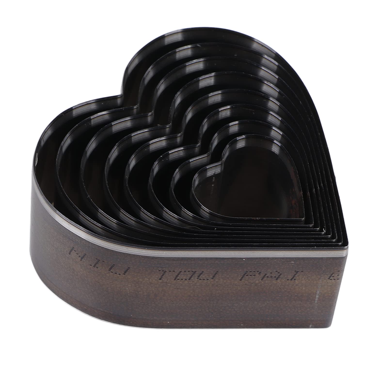 Kit 8 Emporte-pièces En Forme De Cœur Pour Cuir - Matrices Découpe Acier, Trou Poinçonnage, Boîte Rangement