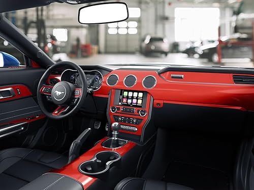 Rdash Dash Kit Decal Trim Compatible con Chevrolet Corvette 1984-1989 - Brillo rojo