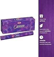 Vista 5 de Hem Varillas de incienso de opio (120 varillas, 6 cajas en el interior), 9 pulgadas de largo, 0.71 onzas por caja, perfectas para meditación