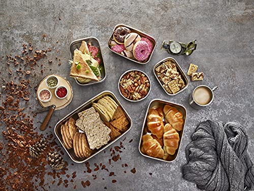 LocknLock Stainless Steel Storage Jar with Lid, 500 ml, 155 × 120 × 58 mm, BPA-Free, Dishwasher Safe, Freezer Safe up to -20 °C, Stainless Steel Storage Box with Lid - Image 6