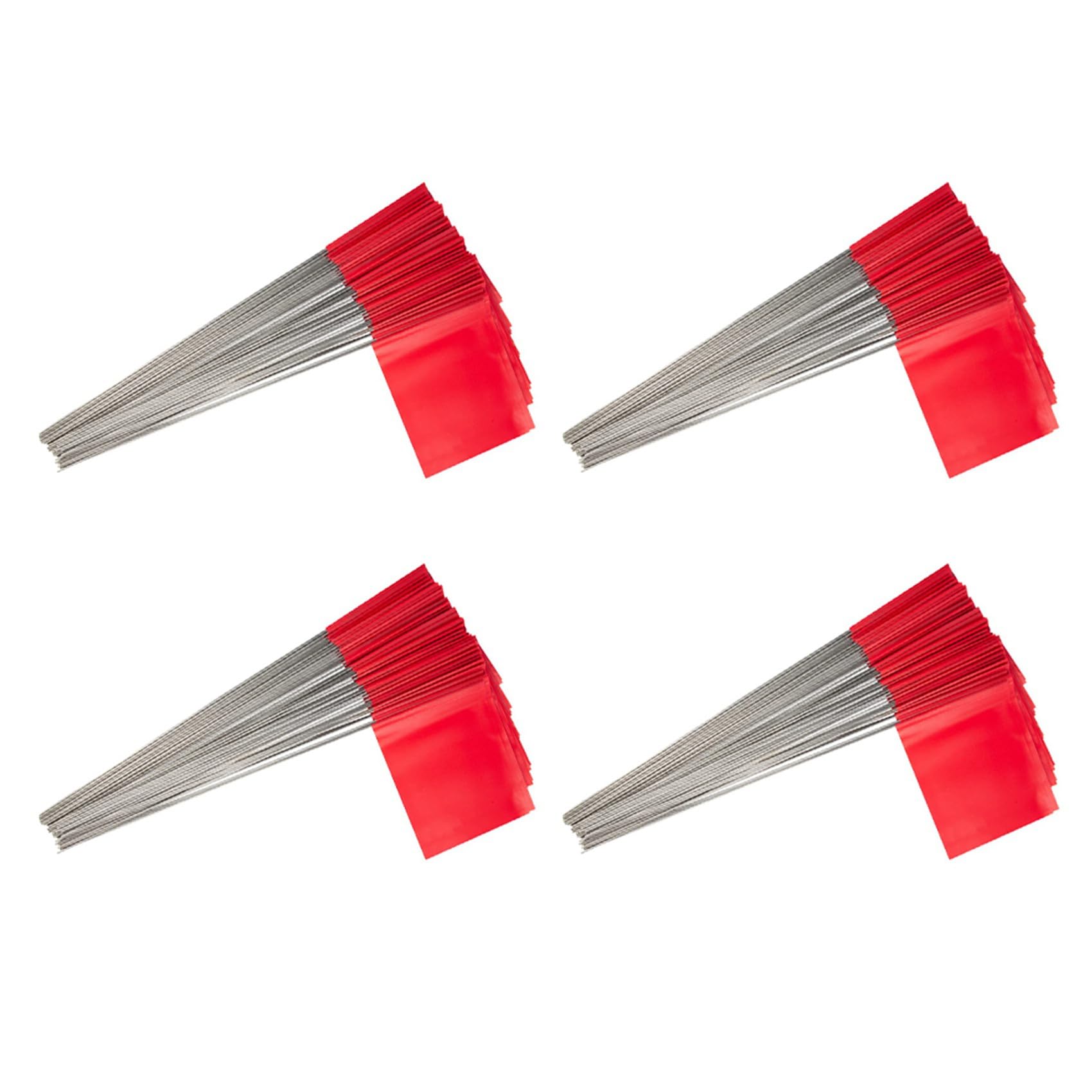 Jnchdghwa Red 200Pack Marking Flags, Yard Flags 15X4x5inch, Marker Flags, Lawn Flags Markers, Irrigation Flags, Landscape Flags