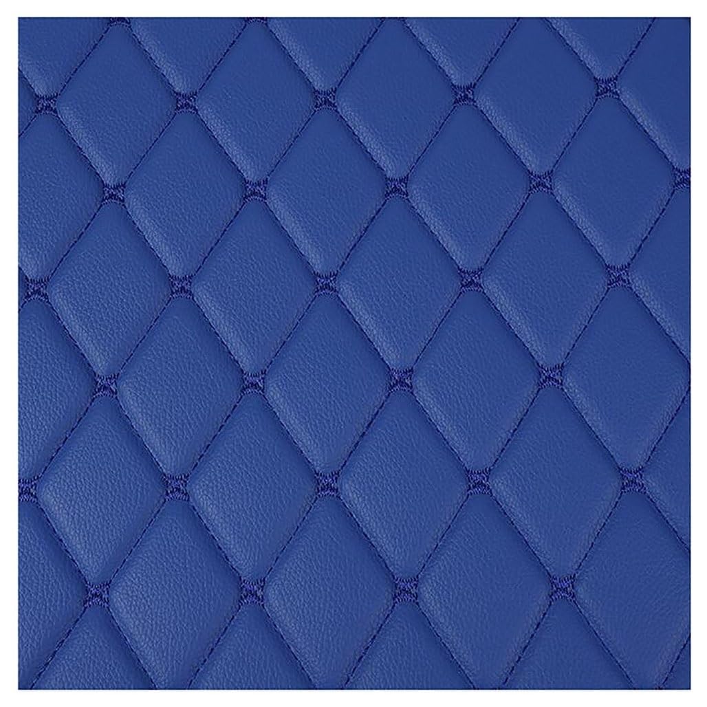 Simili cuir tissu faux cuir PU bleu 1.6x2m pour décoration et artisanat