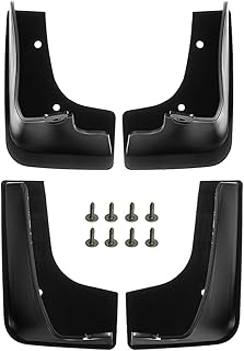 A-Premium Set of 4PCS Mud Flaps Splash Guards Mudguards Mudflaps with Hardware Kits Accessory Compatible with Nissan Altima L32A Sedan 4-Door, D32 Coupe 2-Door, 2008-2012, Black Color, Front and Rear