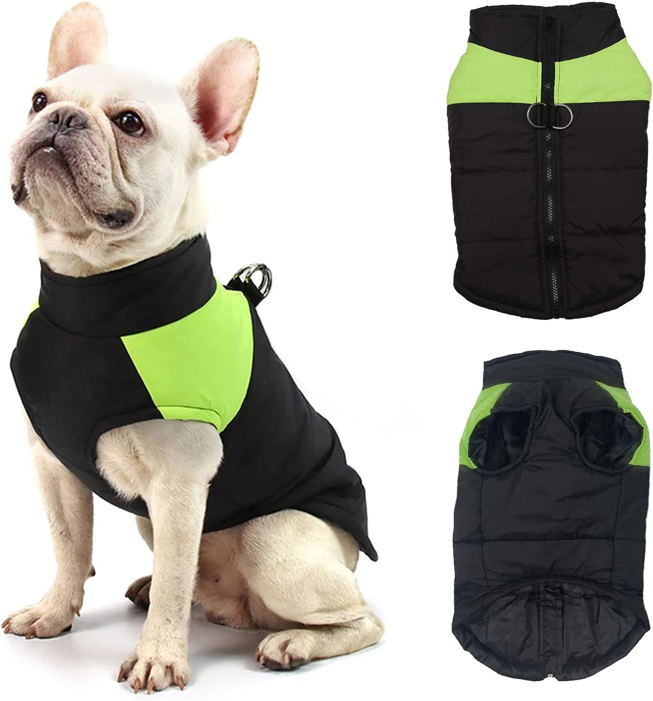 LDREAMAMPets Snowsuit,Pet Dog Cotton Vest,Pet Dog Winter Coat Waterproof Clothes,Dog Coats Waterproof with harness hole for Small Medium Dogs