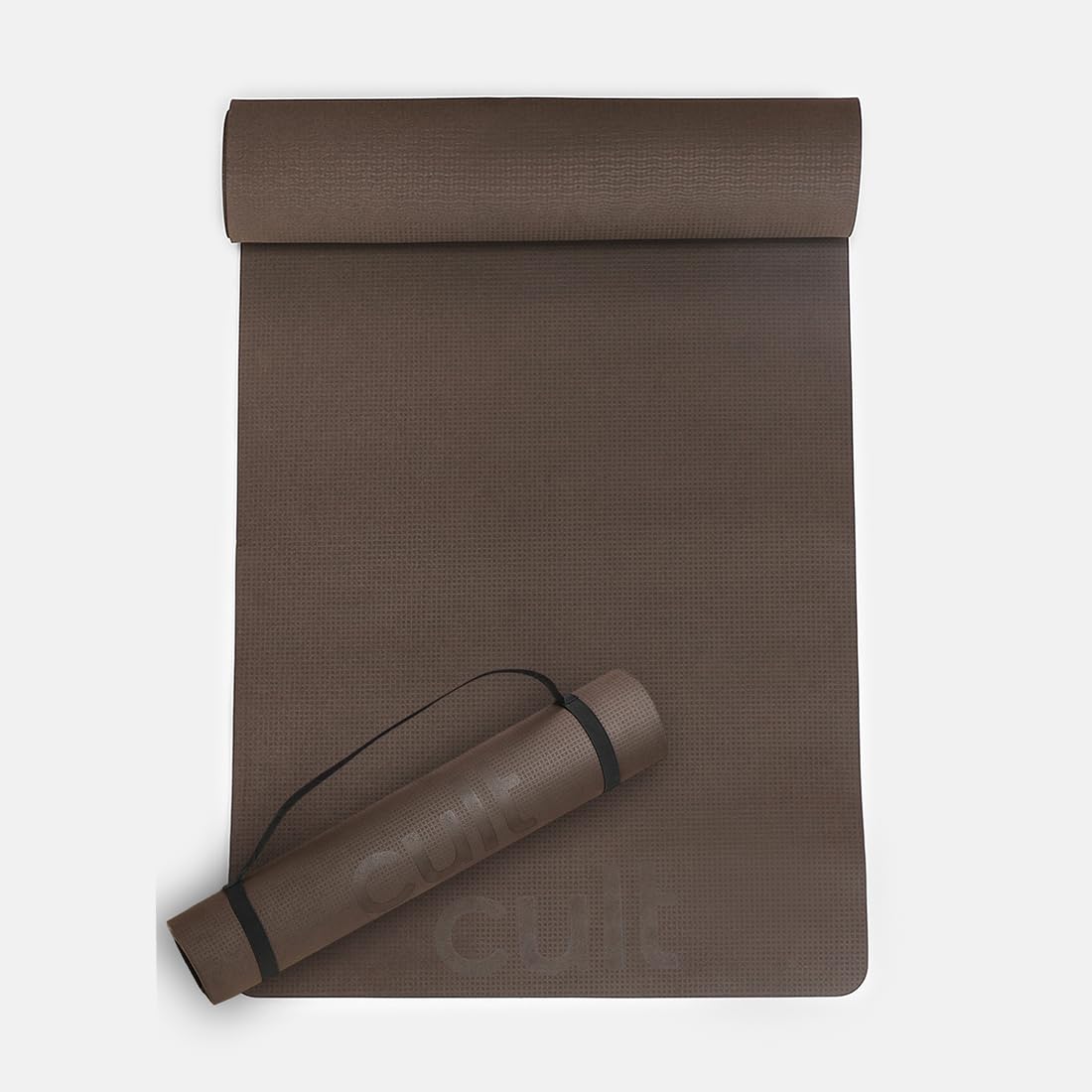 Cult Yoga Mat EVA 4mm with Carry Strap – Non-Slip, Lightweight, Cushioned & Sweat-Resistant Exercise Mat – Durable, Port
