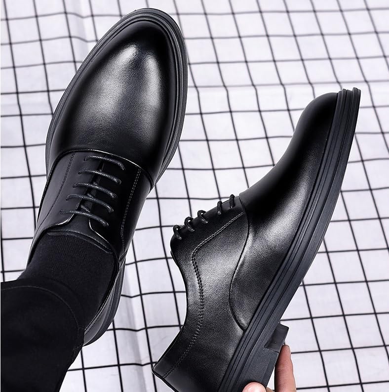 Casual Dress Shoes for Men Lace Up Men's Leather Slip-on Oxford3