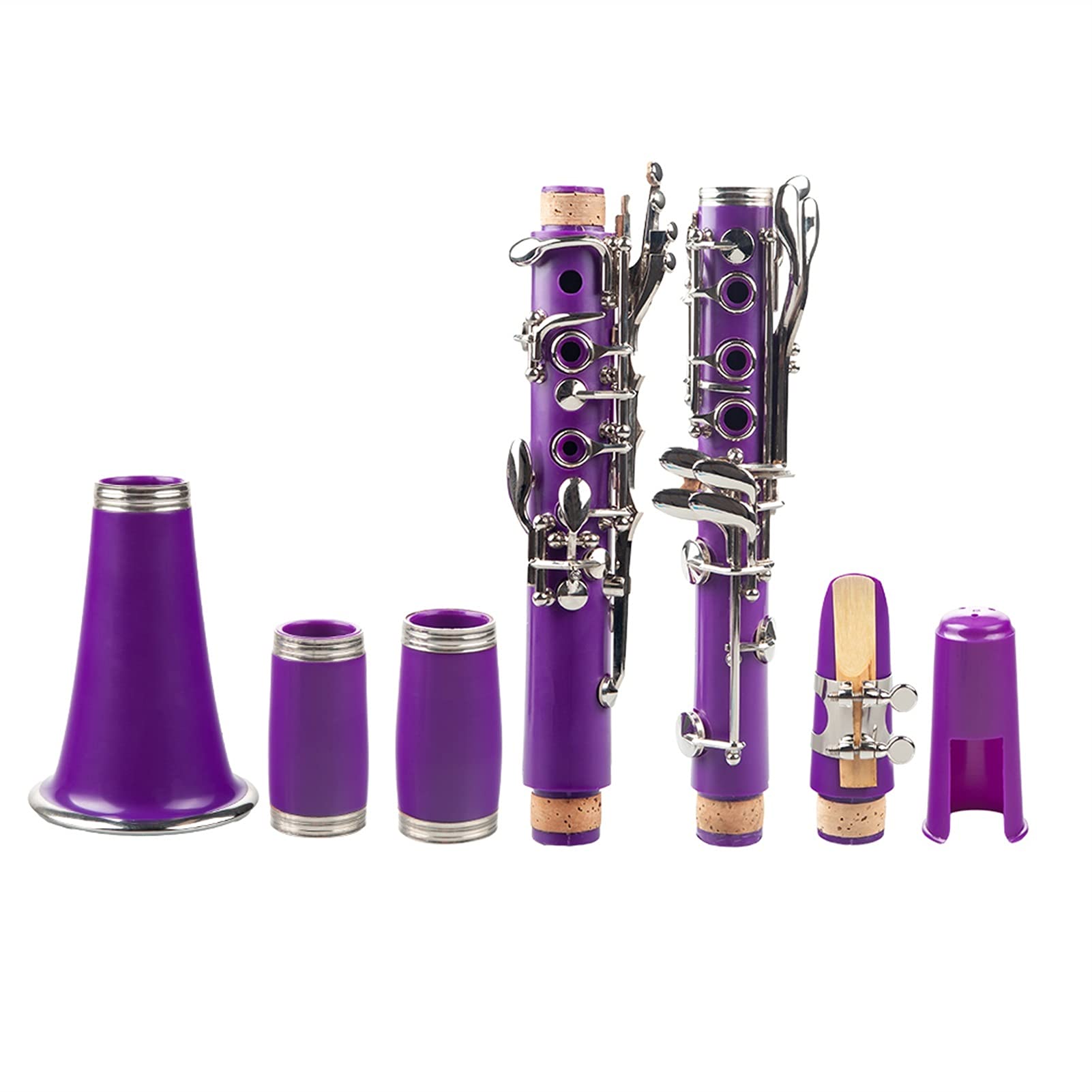 Amazon.co.jp: KLKL クラリネット 紫のABS Clarinet BB Cupronickel